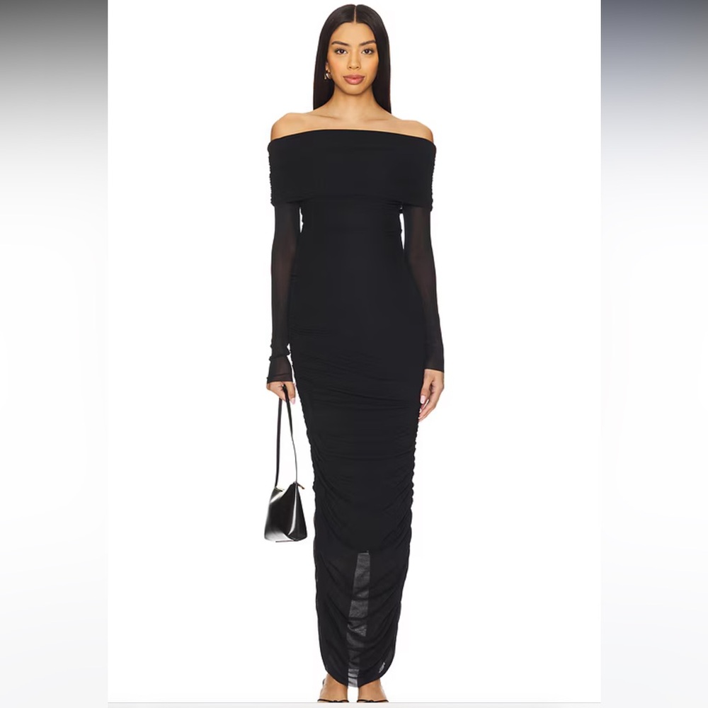 Elegant Black Off-Shoulder Dress